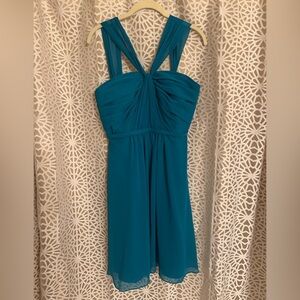 David's Bridal Turquoise Dress